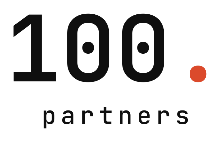 100. wordmark